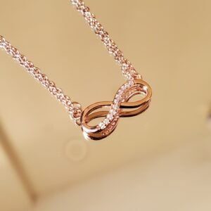 infinite shaped necklace for women